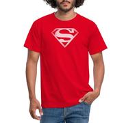 Spreadshirt DC Comics Originals Superman Logo Retro Men's T-Shirt, M, red
