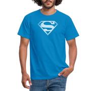 Spreadshirt DC Comics Originals Superman Logo Retro Men's T-Shirt, M, Royal Blue