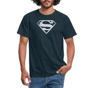 Spreadshirt DC Comics Originals Superman Logo Retro Men's T-Shirt, XL, Navy