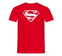Spreadshirt DC Comics Originals Superman Logo Retro Men's T-Shirt, XXL, red