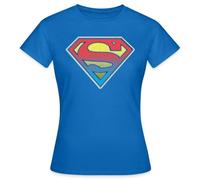 Spreadshirt DC Comics Originals Superman Logo Women's T-Shirt, L, Royal Blue