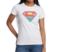 Spreadshirt DC Comics Originals Superman Logo Women's T-Shirt, L, White