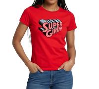 Spreadshirt DC Comics Supergirl Logo Original Women's T-Shirt, S, red