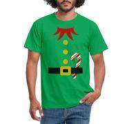 Spreadshirt Elf Costume - Easy and Festive Holiday Attire Men's T-Shirt, 4XL, kelly green