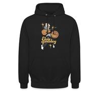 Spreadshirt Elvis Presley With Guitar And Microphone Unisex Hoodie Black