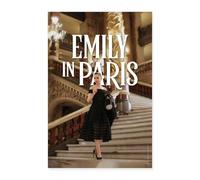 Spreadshirt Emily in Paris Emily On Grand Staircase Poster 16" x 24" (40x60 cm), One Size, White