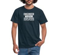 Spreadshirt Engineer Solving Problems Job Definition Men's T-Shirt, M, Navy