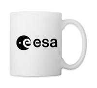 Spreadshirt European Space Agency ESA Official Logo Black Design Mug