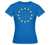 Spreadshirt European Union Stars Flag Women's T-Shirt, S, Royal Blue