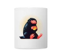 Spreadshirt Fantastic Beasts 3 Glowing Niffler Mug, One Size, White
