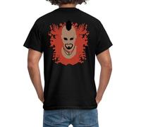 Spreadshirt Far Cry 3 Chest Logo and Villain Vaas Montenegro Men's T-Shirt, L, Black