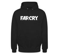Spreadshirt Far Cry Official Logo In White Unisex Hoodie, S, black
