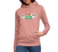 Spreadshirt Friends Central Perk Women's Hoodie, M, dusky rose