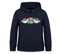 Spreadshirt Friends Central Perk Women's Hoodie, S, Navy