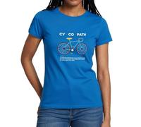 Spreadshirt Funny Biking Cycopath Design Women's T-Shirt Royal Blue