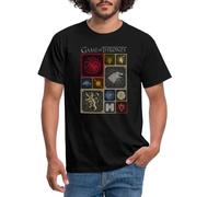 Spreadshirt Game of Thrones Kingdoms Tiles Men's T-Shirt, XXL, Black