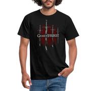 Spreadshirt Game of Thrones Swords of The Houses Men's T-Shirt, XXL, Black