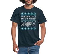 Spreadshirt Game of Thrones Winter is Coming Men's T-Shirt, XL, Navy