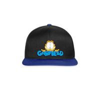 Spreadshirt Garfield Face Logo Snapback Cap, One Size, Black/Bright Royal