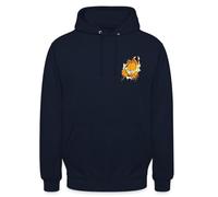 Spreadshirt Garfield Here´s Garfield Unisex Hoodie, XXL, navy