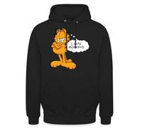 Spreadshirt Garfield I Hate Mondays Unisex Hoodie, 4XL, black
