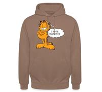 Spreadshirt Garfield I Hate Mondays Unisex Hoodie, M, mocha