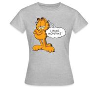 Spreadshirt Garfield I Hate Mondays Women's T-Shirt, M, Heather Grey