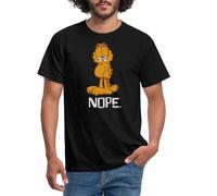 Spreadshirt Garfield Nope Men's T-Shirt, XXL, Black