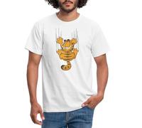 Spreadshirt Garfield Scratch Men's T-Shirt, L, White