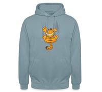 Spreadshirt Garfield Scratch Unisex Hoodie, XXL, stonewash blue