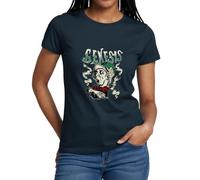 Spreadshirt Genesis Mad Hatter Women's T-Shirt, M, Navy