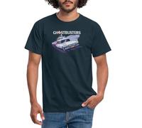 Spreadshirt Ghostbusters Ecto-1 Men's T-Shirt, XXL, Navy