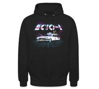 Spreadshirt Ghostbusters ECTO-1 Neon Unisex Hoodie, XL, black