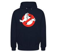 Spreadshirt Ghostbusters Logo Unisex Hoodie, 3XL, navy