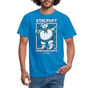 Spreadshirt Ghostbusters Stay Puft Marshmallow Man Men's T-Shirt, L, Royal Blue