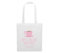 Spreadshirt Gilmore Girls Mug & Quote “Talk Fast” Tote Bag, One Size, white