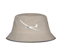 Spreadshirt Glider JS1 Sport Flying Pilot Bucket Hat, S/M (Caps), Khaki/Black