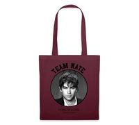 Spreadshirt Gossip Girl Team Nate Tote Bag, One Size, burgundy