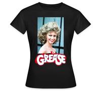 Spreadshirt Grease Sandy Olsson Logo with Car Women's T-Shirt, XL, Black