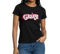 Spreadshirt Grease White Logo with Car Women's T-Shirt