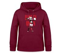Spreadshirt Harley Quinn Hammer Women's Hoodie, L, bordeaux