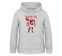 Spreadshirt Harley Quinn Hammer Women's Hoodie, L, light heather grey