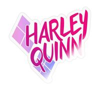 Spreadshirt Harley Quinn Pink Sticker, 10 x 10 cm, Transparent Glossy