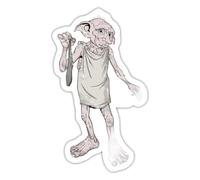 Spreadshirt Harry Potter Dobby's Gift Sticker, 10 x 10 cm, White Glossy