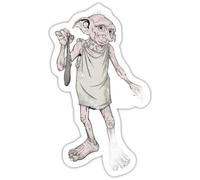 Spreadshirt Harry Potter Dobby's Gift Sticker Size S (10 x 10 cm), 10 x 10 cm, White Glossy