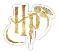Spreadshirt Harry Potter Golden Snitch Logo Sticker Size S (10 x 10 cm), 10 x 10 cm, White Glossy