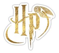 Spreadshirt Harry Potter Golden Snitch Logo Sticker Size S (10 x 10 cm), 10 x 10 cm, White Matte