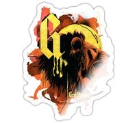 Spreadshirt Harry Potter Gryffindor Lion Sticker, 10 x 10 cm, White Glossy