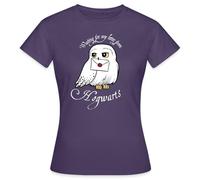 Spreadshirt Harry Potter Hedwig Letter Women's T-Shirt, M, Dark Purple