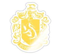 Spreadshirt Harry Potter Hufflepuff Badger Coat of Arms Sticker, 10 x 10 cm, White Glossy